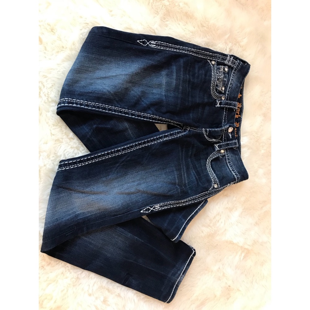 Womens Rock Revival Straight Jeans